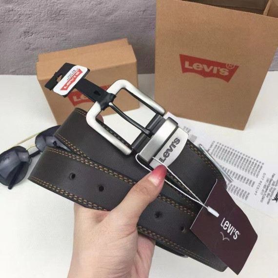 超人氣Levi's男士針扣雙面牛皮皮帶腰帶