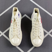 日本版CDG PLAY愛心眼睛 x CONVERSE 1970s聯乘限量版高筒白色帆布鞋波鞋