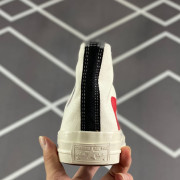 日本版CDG PLAY愛心眼睛 x CONVERSE 1970s聯乘限量版高筒白色帆布鞋波鞋