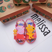 New Arrivals！MELISSA PEPPA PIG卡通造型兒童涼鞋