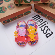 New Arrivals！MELISSA PEPPA PIG卡通造型兒童涼鞋