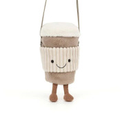 英國JELLYCAT LONDON Amuseable Coffee-To-Go Bag咖啡杯卡通造型毛絨公仔斜孭袋仔