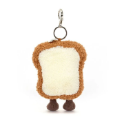 英國JELLYCAT LONDON Amuseable Toast Bag Charm多士卡通造型毛絨公仔掛飾19cm