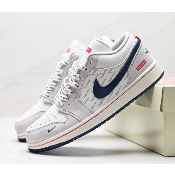 Nike Air Jordan 1 Low X SUPREME聯乘版運動鞋波鞋