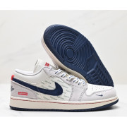 Nike Air Jordan 1 Low X SUPREME聯乘版運動鞋波鞋