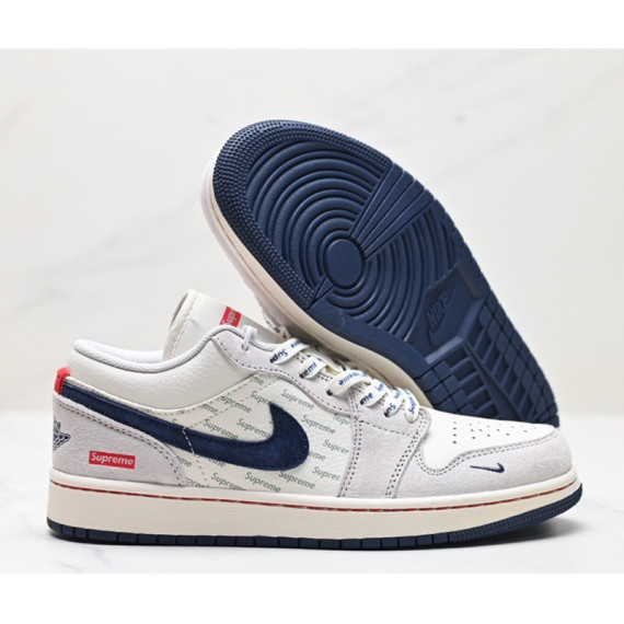 Nike Air Jordan 1 Low X SUPREME聯乘版運動鞋波鞋