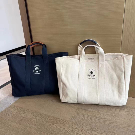 TORY BURCH專櫃VIP貴賓積分兌換專用可上膊帆布袋TOTE BAG