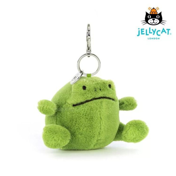 英國JELLYCAT LONDON Ricky Rain Frog Bag Charm 大眼蛙掛飾8cm