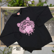 日本限定 KENZO立體刺繡經典虎頭LOGO衛衣