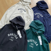 日本限定 NAUTICA字母LOGO貼片連帽衛衣