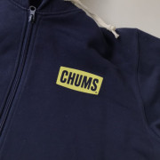 日本限定 CHUMS經典LOGO前後印花拉鏈連帽衛衣