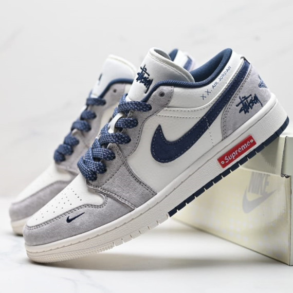 Nike Air Jordan 1 Low X Stussy聯乘版運動鞋波鞋