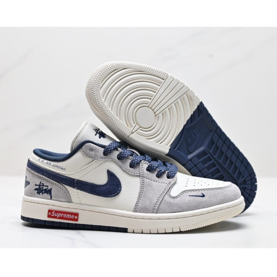 Nike Air Jordan 1 Low X Stussy聯乘版運動鞋波鞋