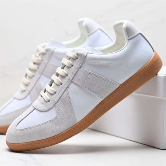 人氣潮牌Maison Margiela Classic Replica Leather Low Sneaker小牛皮德訓鞋休閒鞋波鞋